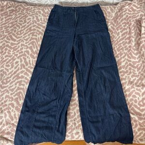Zara Dark Blue Flare Jeans